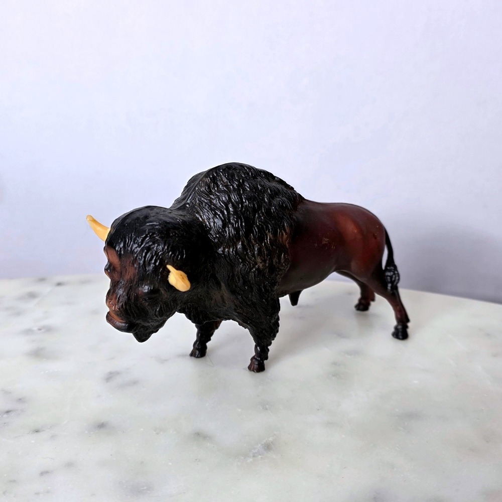 Vtg Breyer Buffalo #76 American Bison 1980s Hong Kong Chris Hess Wildlife Figure